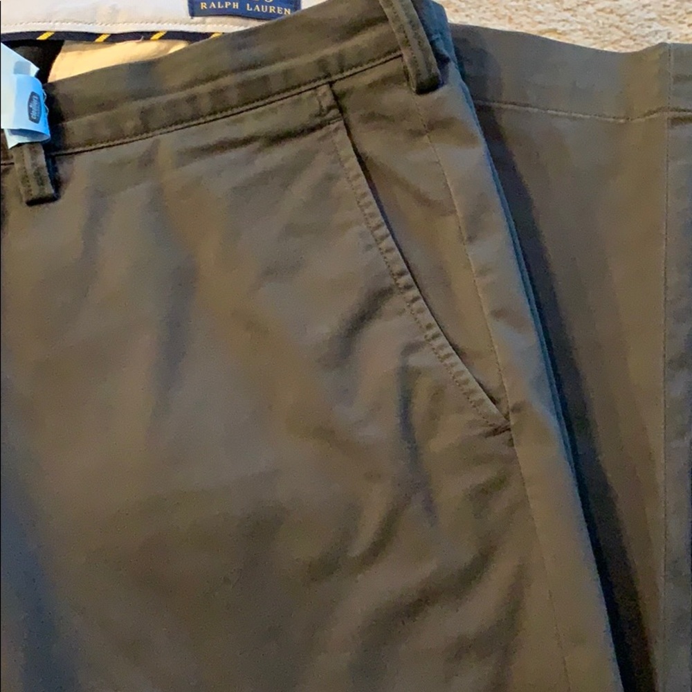 Charcoal Grey Flat Front Pants